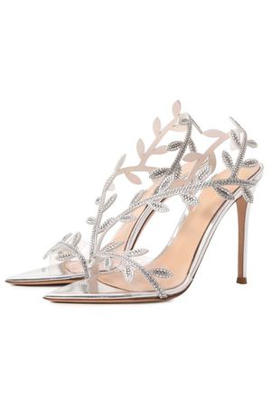 Кожаные босоножки Crystal Flavia 105 Gianvito Rossi