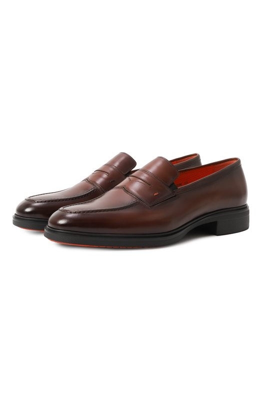 Где купить Кожаные пенни-лоферы Easy Santoni Santoni 