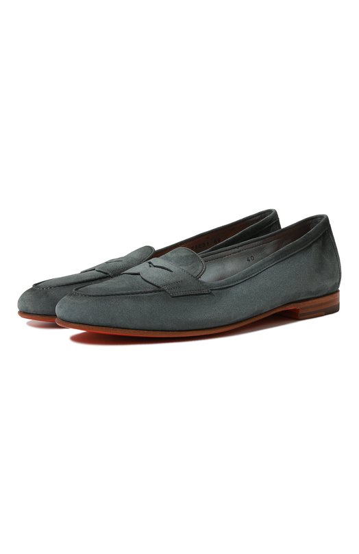 Где купить Замшевые лоферы Santoni Santoni 