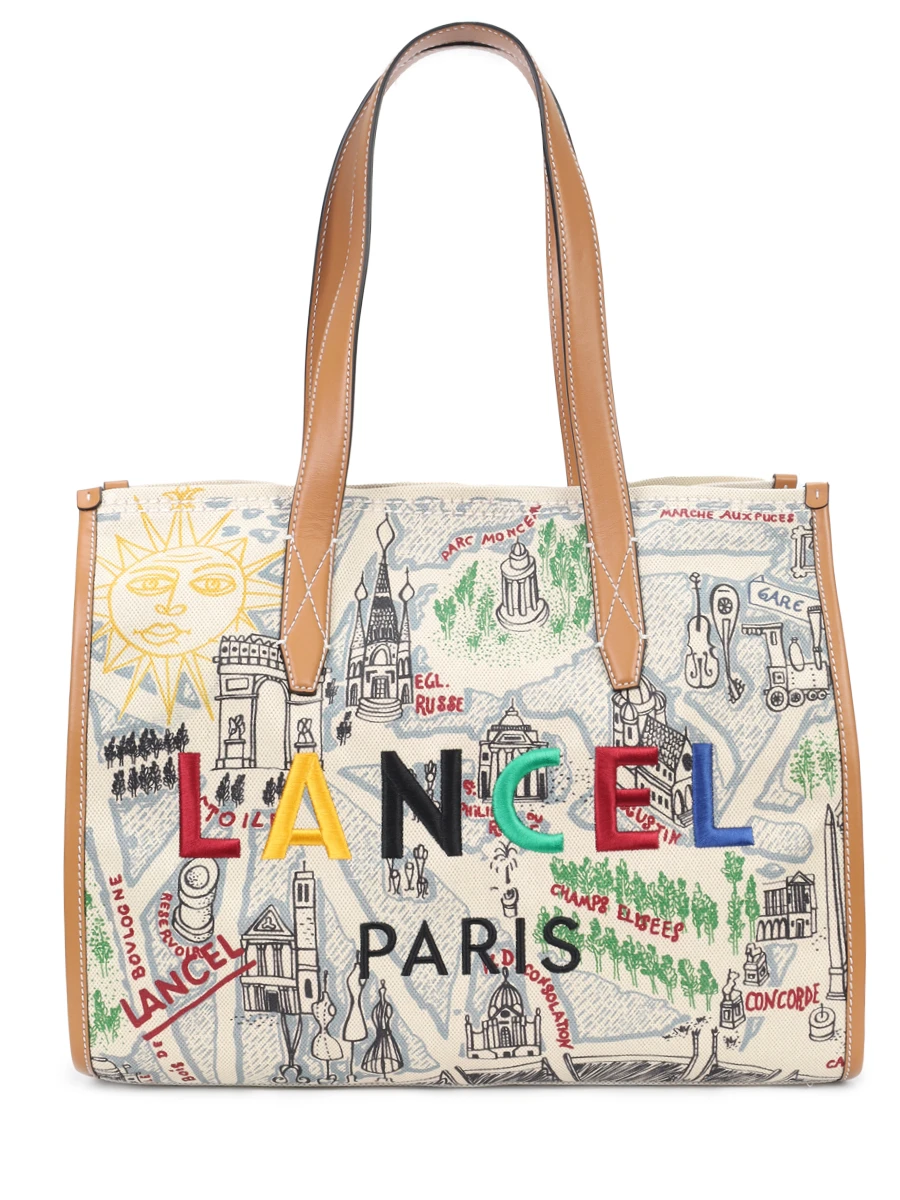 Где купить Сумка текстильная Lancel Tot LANCEL Lancel 