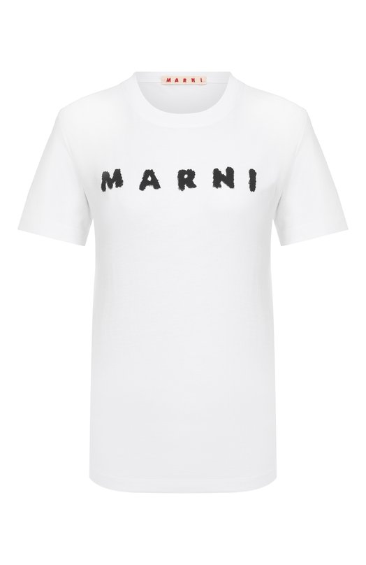 Где купить Хлопковая футболка Marni Marni 