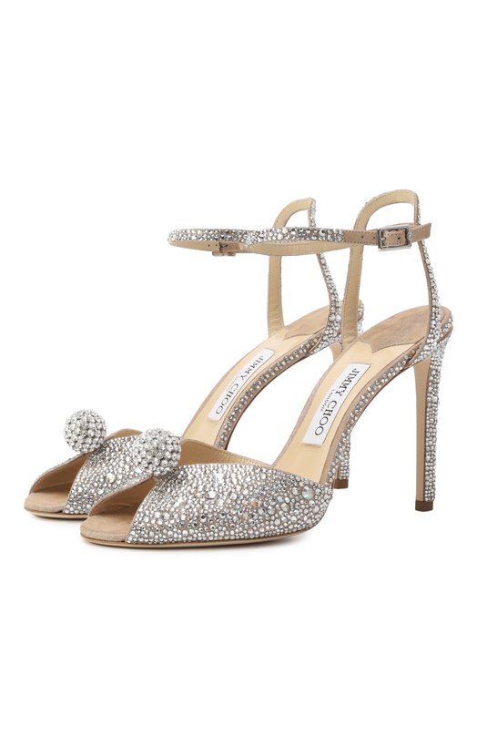 Где купить Кожаные босоножки Sacora 100 Jimmy Choo Jimmy Choo 