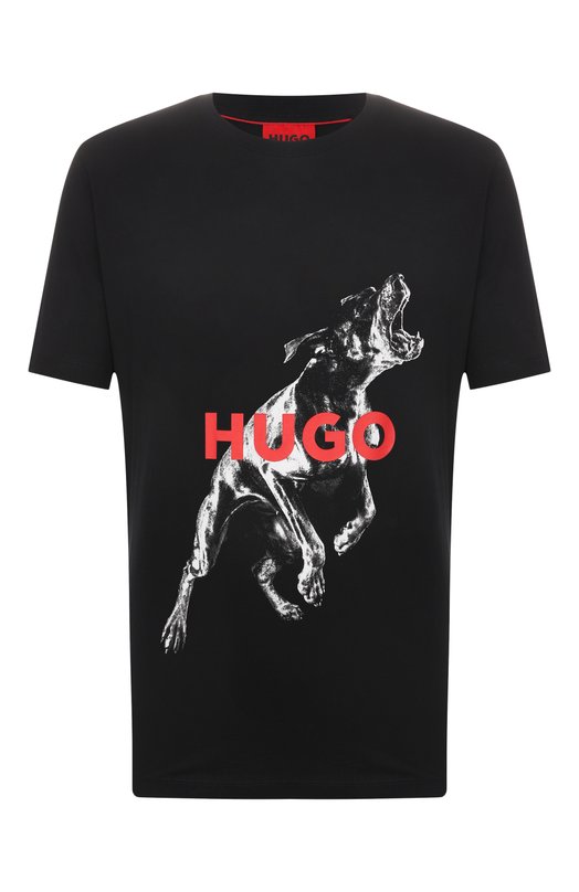 Где купить Хлопковая футболка HUGO Hugo Hugo Boss 