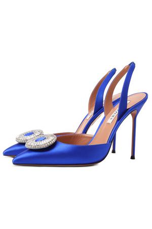 Текстильные туфли Crystal Hoop 105 Aquazzura