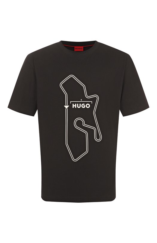 Где купить Хлопковая футболка HUGO Hugo Hugo Boss 