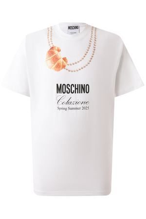 Хлопковая футболка Moschino