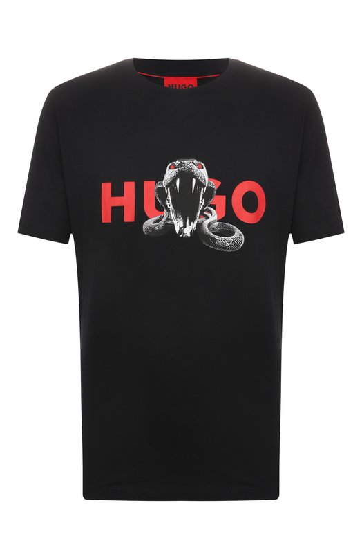 Где купить Хлопковая футболка HUGO Hugo Hugo Boss 