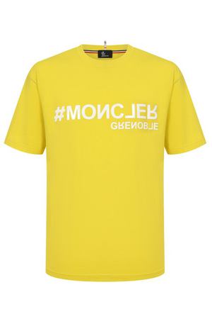 Хлопковая футболка Moncler Grenoble