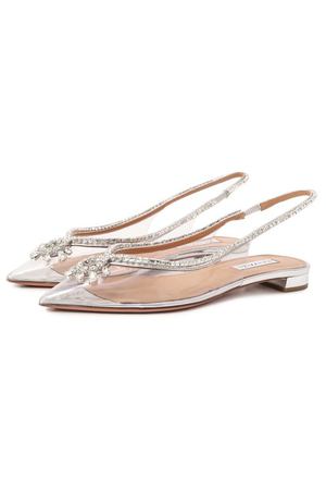 Балетки Seduction Crystal Aquazzura