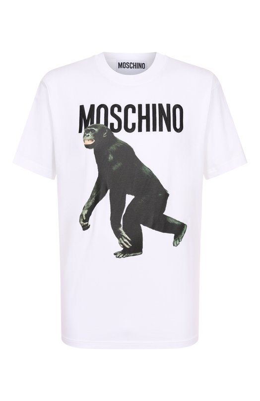 Где купить Хлопковая футболка Moschino Moschino 