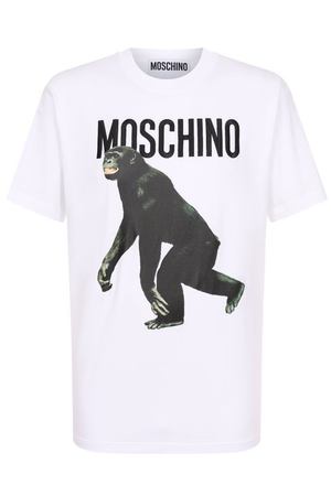 Хлопковая футболка Moschino