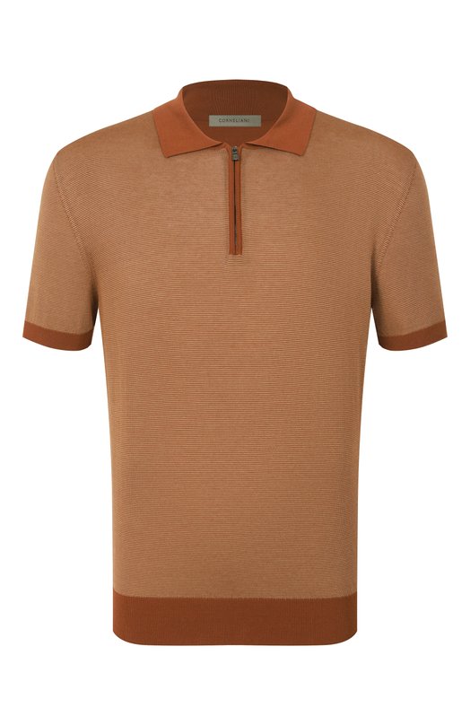 Где купить Поло из хлопка и шелка Corneliani Corneliani