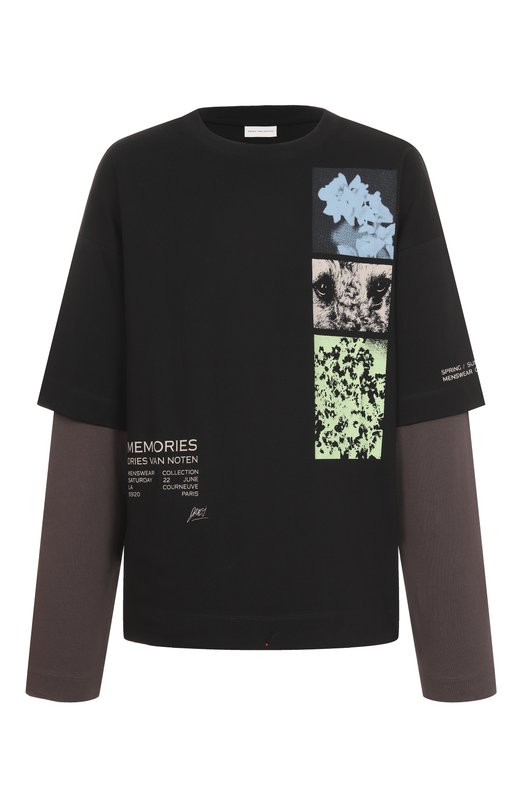 Где купить Хлопковый лонгслив Dries Van Noten Dries Van Noten