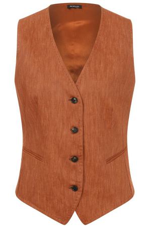Жилет изо льна и шерсти Kiton