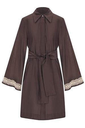 Платье из хлопка и шелка Lorena Antoniazzi