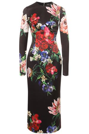 Атласное платье Dolce & Gabbana