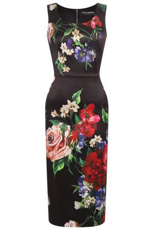 Атласное платье Dolce & Gabbana