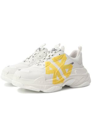 Комбинированные кроссовки Triple S Balenciaga