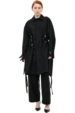 Пальто с ремнями