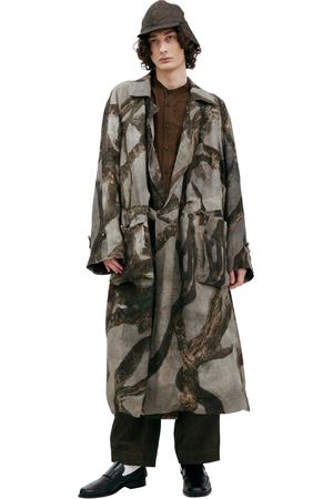 Пальто с накладными карманами