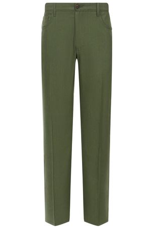 Брюки изо льна и шерсти Canali