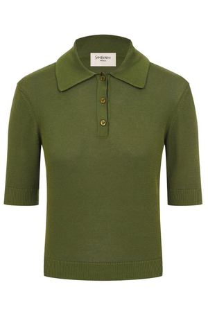 Хлопковое поло Saint Laurent