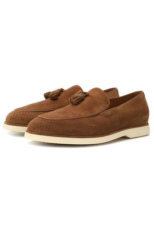 Замшевые лоферы Zilli