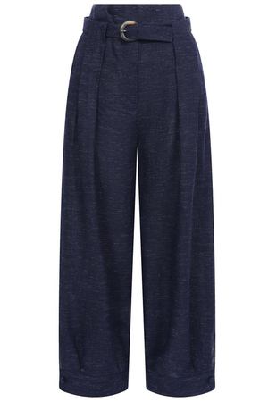 Брюки изо льна и вискозы Emporio Armani