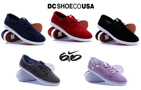 Замшевая обувь в магазине Proskater.ru Nike 6.0 и DC Shoes