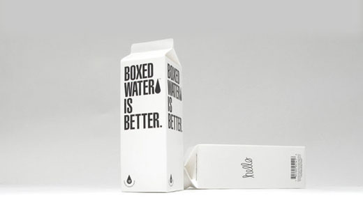 Вода в коробках лучше? Boxed Water is Better. Нью-Йорк.