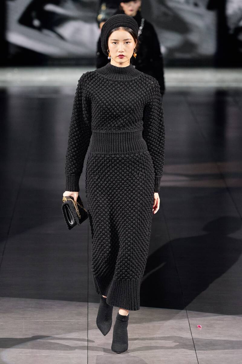 Dolce Gabbana платье зима 2021